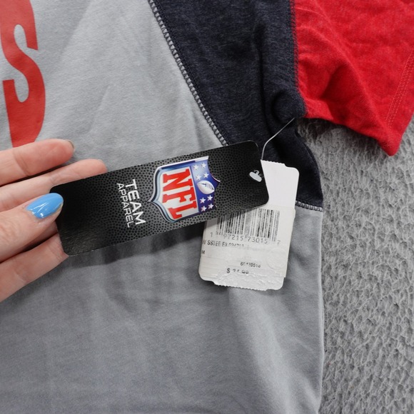 New England Patriots T Shirt NFL Team Apparel‎ Since 1960 Red Gray Blue Mens M - Picture 7 of 14